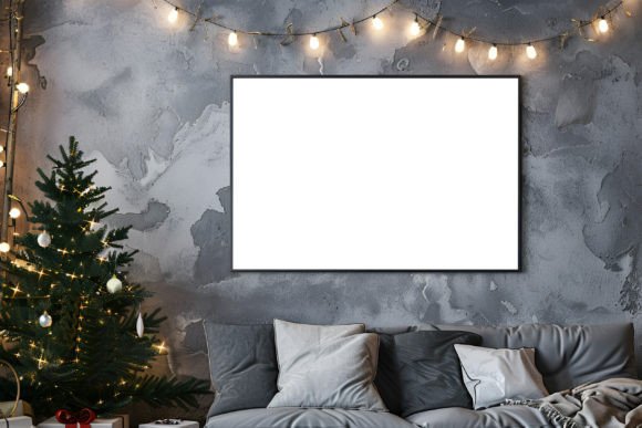 Download Christmas Frame Mockup PDS - Mockup Collection