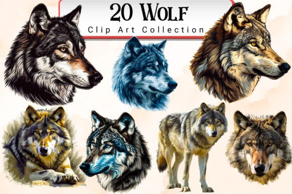 Download Wolf Clipart Bundle - Clipart bundle Collection