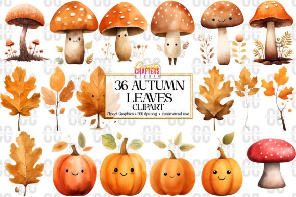 Download 36 Cute Fall Autumn Clipart Bundle - Clipart bundle Collection