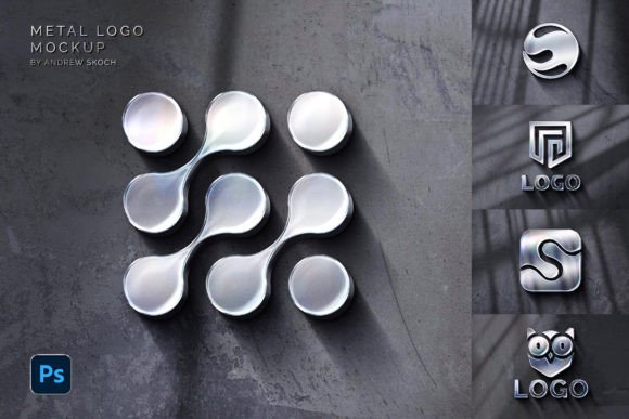 Download Metal Wall Logo Mockup - Mockup Collection
