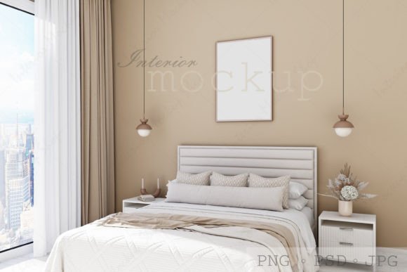 Download Bedroom Frame Mockup Interior, Mockup - Mockup Collection